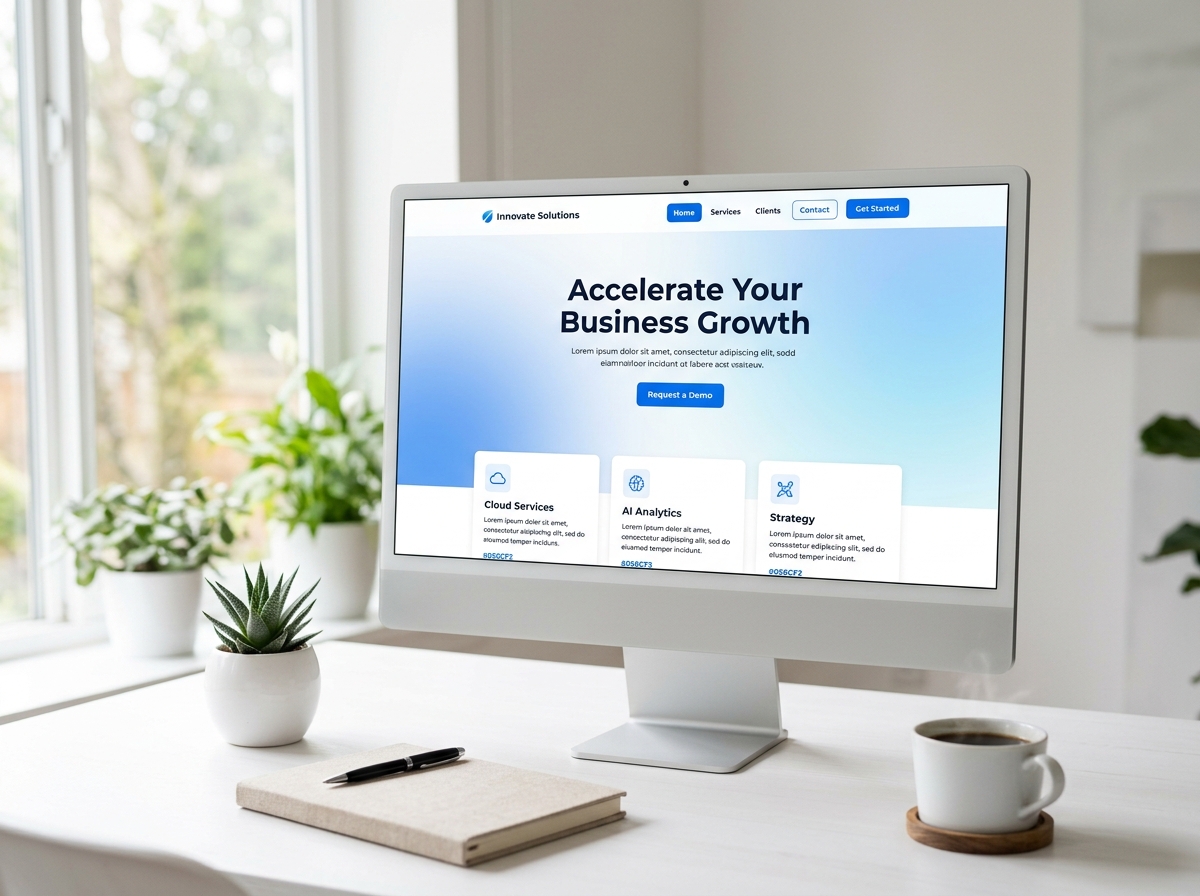 Business website built for a startup